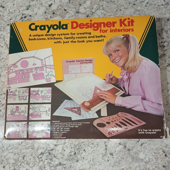 Vintage Crayola Designer Kit for Interiors